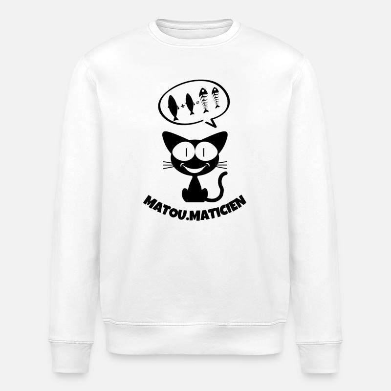 mathématiques, mathématicien, fan de math - Sweat bio ROLLER Stanley/Stella Unisexe - blanc