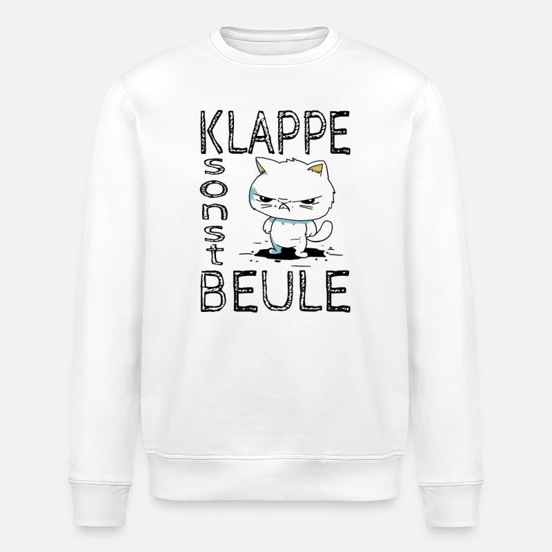 Klappe sonst Beule - Stanley/Stella Unisex Bio-Sweatshirt ROLLER - Weiß