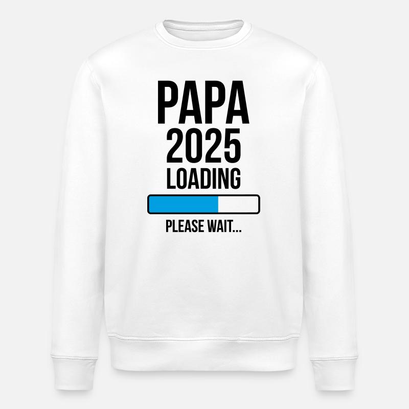 Papa 2025 Loading Please wait... - Sweat bio ROLLER Stanley/Stella Unisexe - blanc