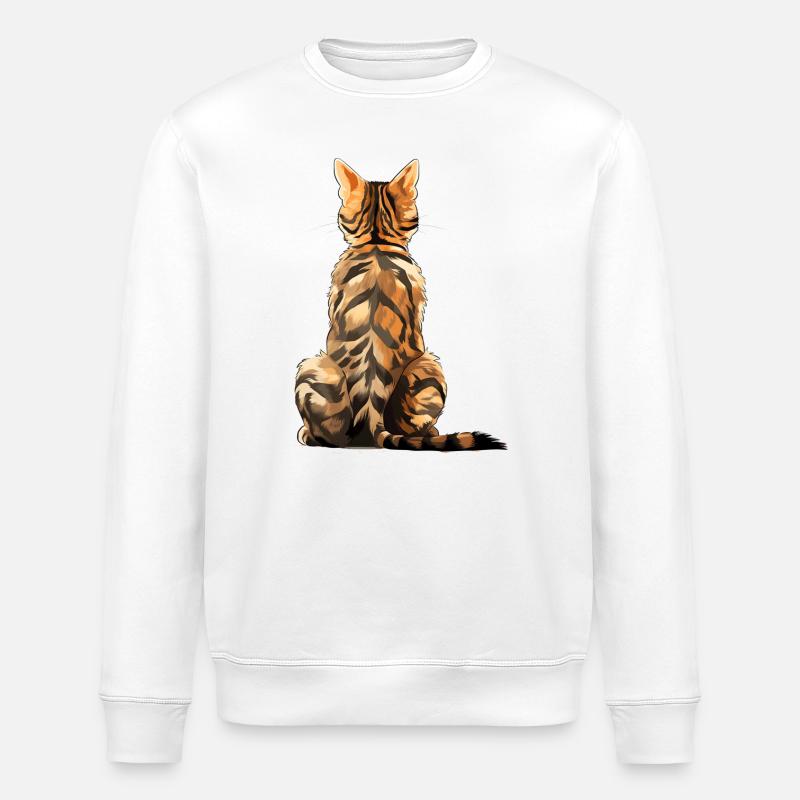 Bengal - Stanley/Stella Unisex Bio-Sweatshirt ROLLER - Weiß