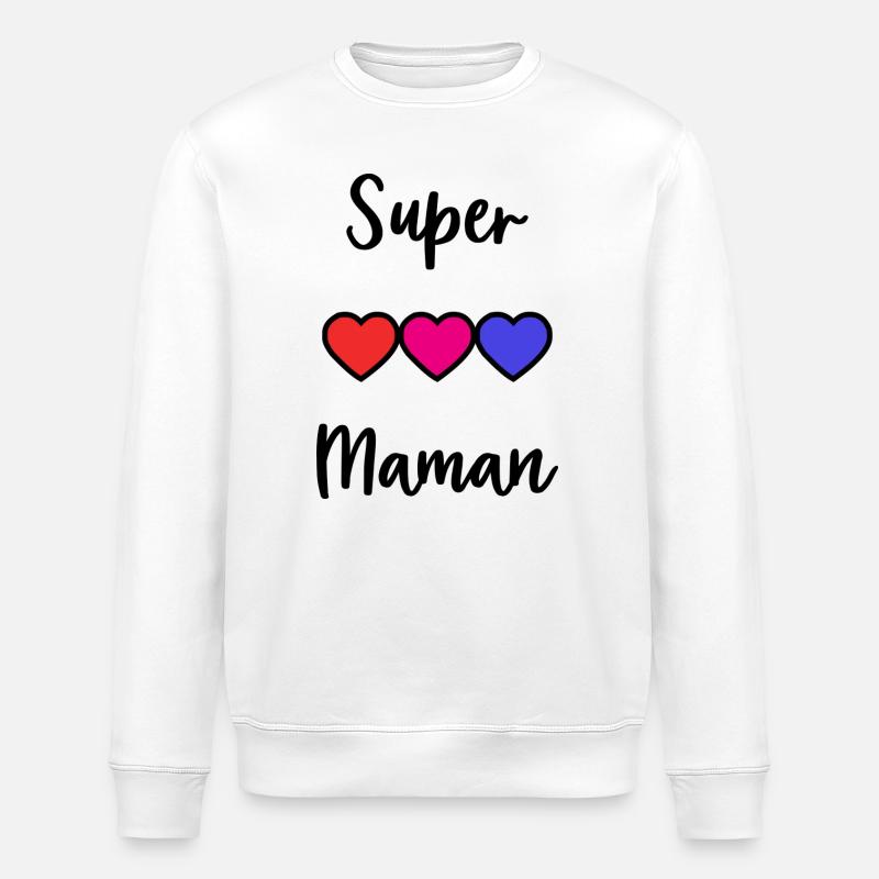 MAMAN - Sweat bio ROLLER Stanley/Stella Unisexe - blanc