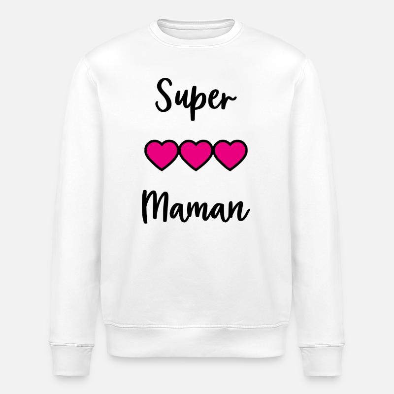 TOLLE MAMA. MAMA - Stanley/Stella Unisex Bio-Sweatshirt ROLLER - Weiß