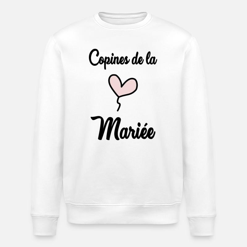 FREUNDINNEN DER BRAUT - Stanley/Stella Unisex Bio-Sweatshirt ROLLER - Weiß