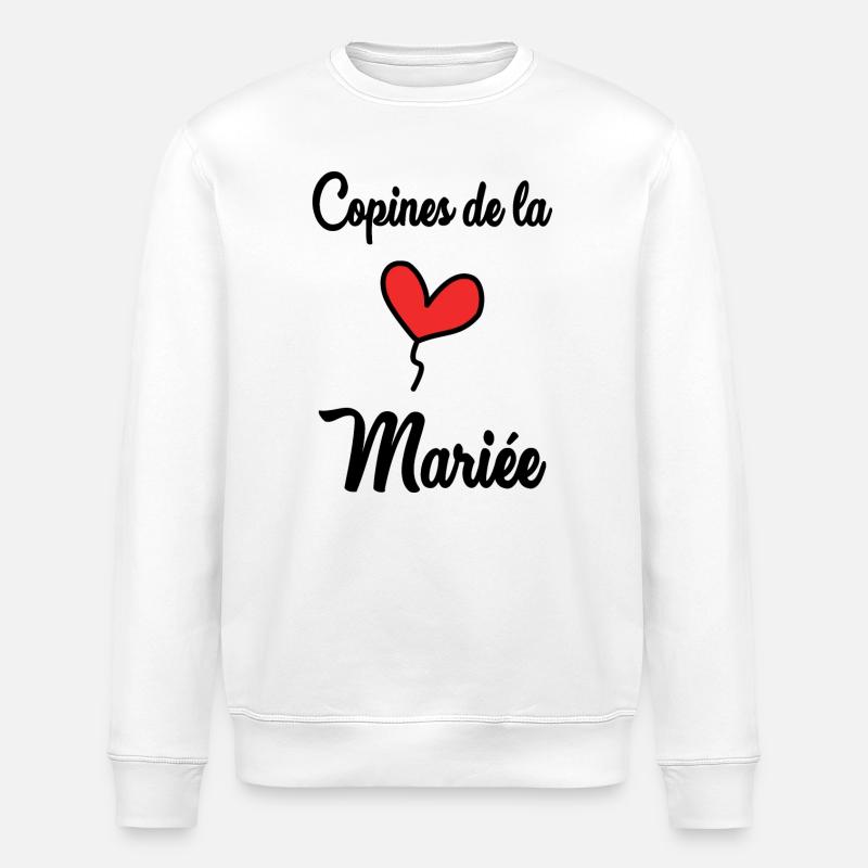 FREUNDINNEN DER BRAUT - Stanley/Stella Unisex Bio-Sweatshirt ROLLER - Weiß