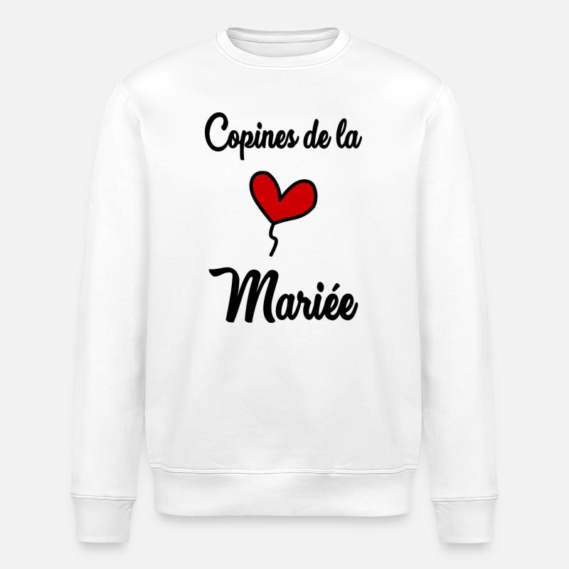 FREUNDINNEN DER BRAUT - Stanley/Stella Unisex Bio-Sweatshirt ROLLER - Weiß