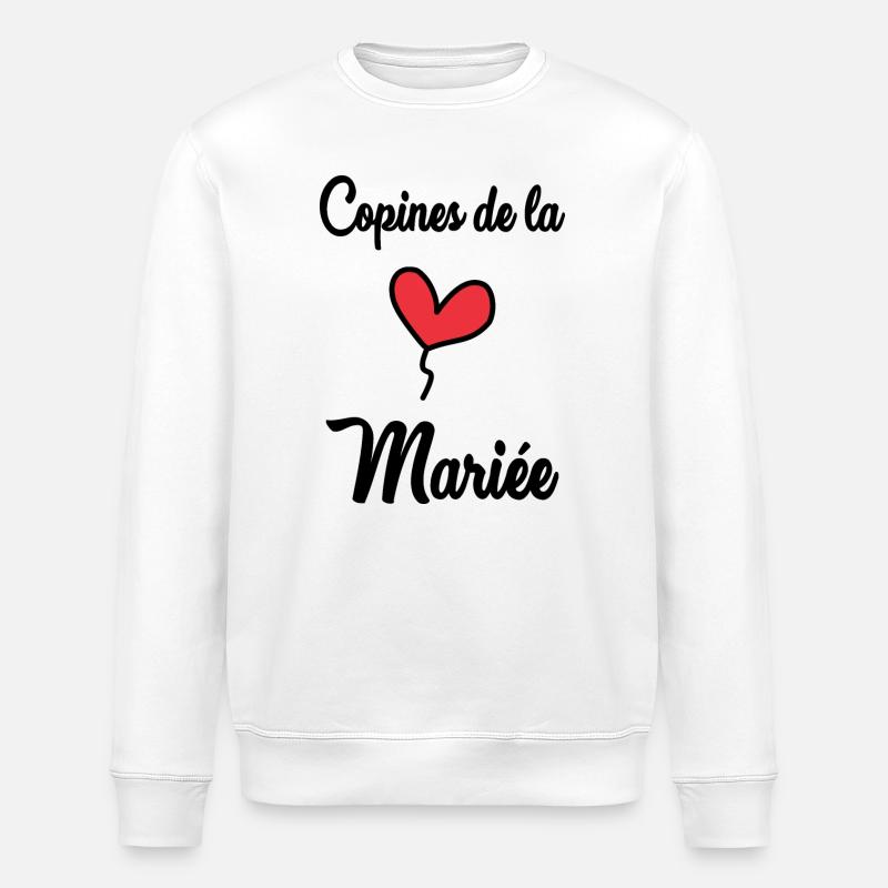 FREUNDINNEN DER BRAUT - Stanley/Stella Unisex Bio-Sweatshirt ROLLER - Weiß