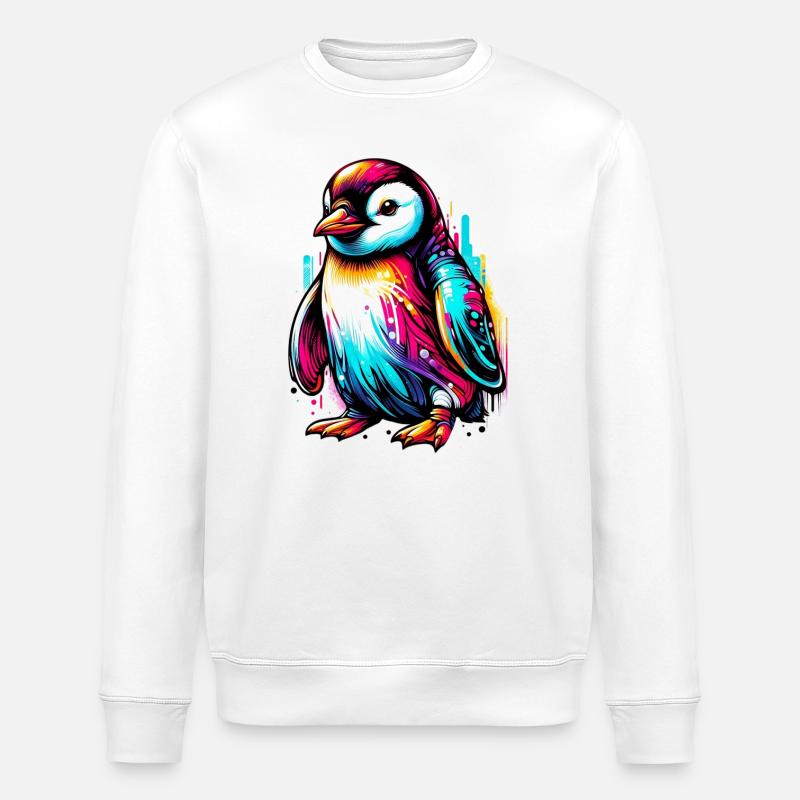 Penguin - Stanley/Stella ROLLER Unisex Organic Sweatshirt - white