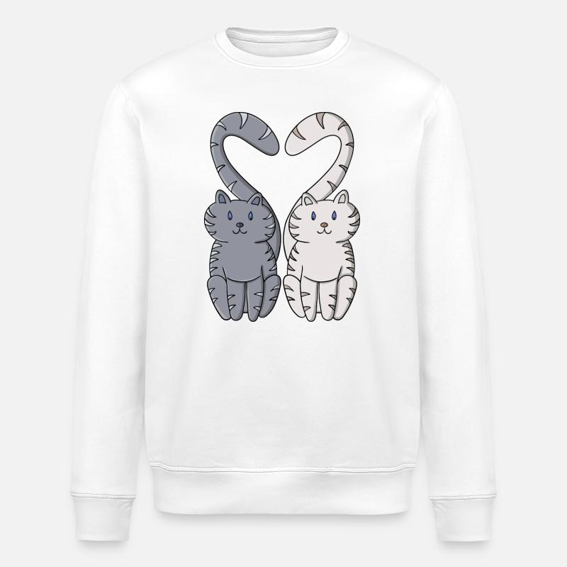 Chatons amoureux - Sweat bio ROLLER Stanley/Stella Unisexe - blanc
