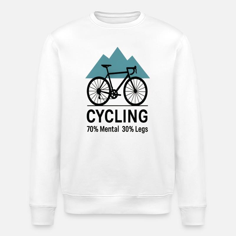 RADFAHREN Motivation - Stanley/Stella Unisex Bio-Sweatshirt ROLLER - Weiß