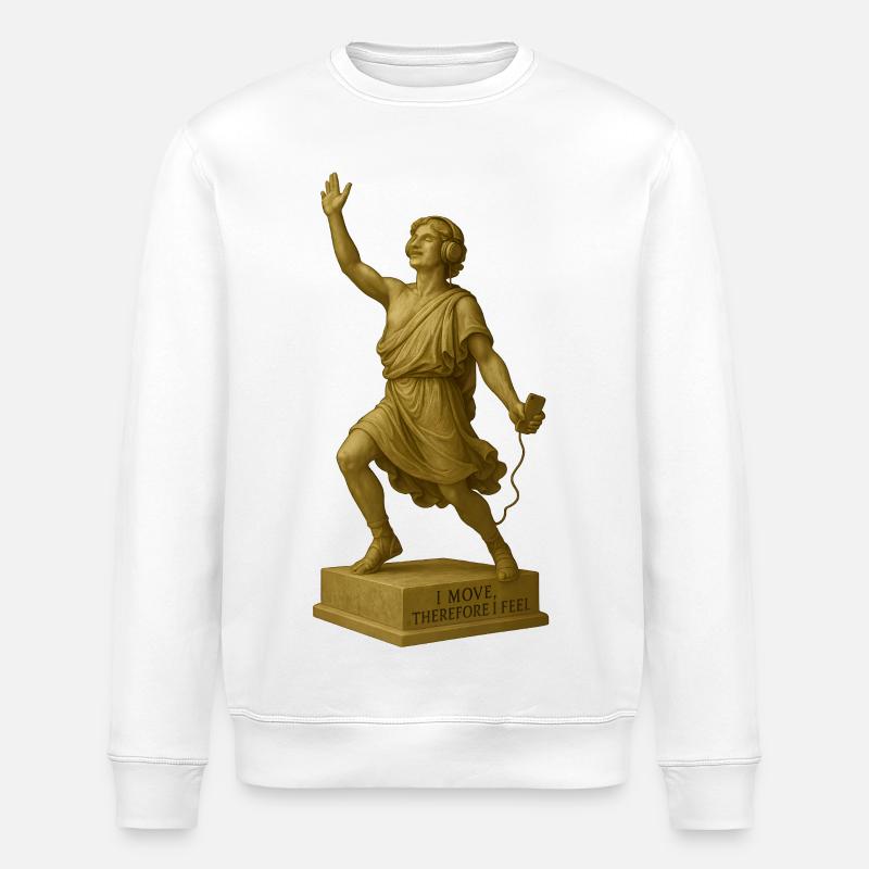 Danseuse avec casque et smartphone - Sweat bio ROLLER Stanley/Stella Unisexe - blanc