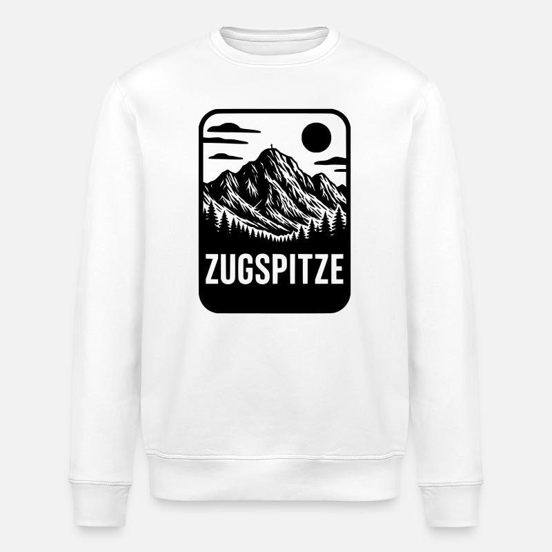 Zugspitze Berg Deutschland - Stanley/Stella Unisex Bio-Sweatshirt ROLLER - Weiß