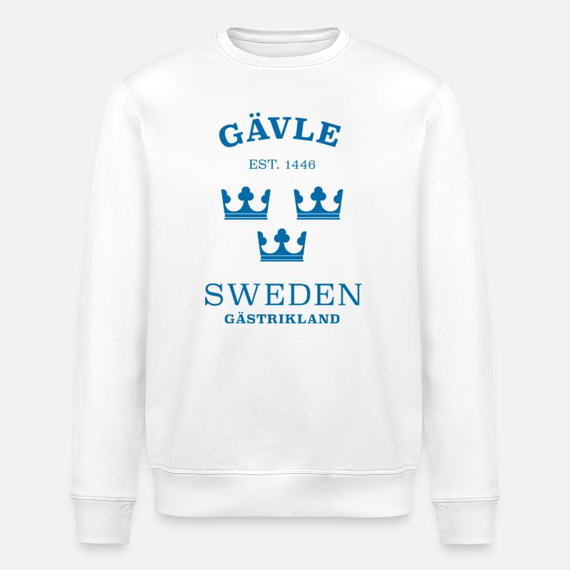 Gävle, Suède, Suède - Sweat bio ROLLER Stanley/Stella Unisexe - blanc