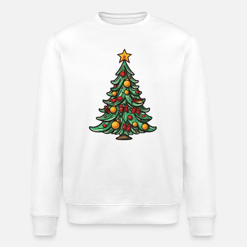 Weihnachtsbaum Weihnachten - Stanley/Stella Unisex Bio-Sweatshirt ROLLER - Weiß
