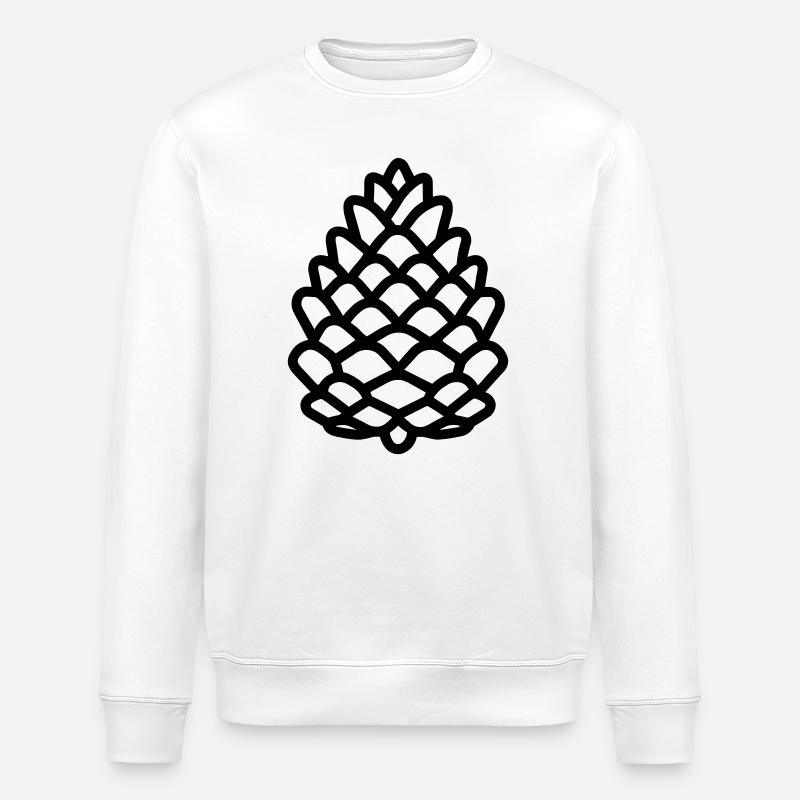 Pomme de Pin - Sweat bio ROLLER Stanley/Stella Unisexe - blanc