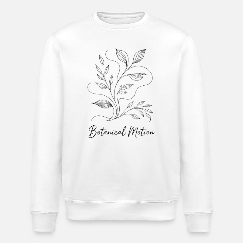 Botanical Motion – Bewegung der Natur - Stanley/Stella Unisex Bio-Sweatshirt ROLLER - Weiß
