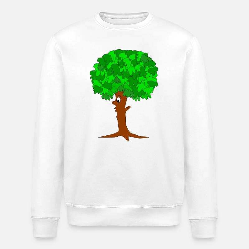 Funny Tree - Stanley/Stella ROLLER Unisex Organic Sweatshirt - white
