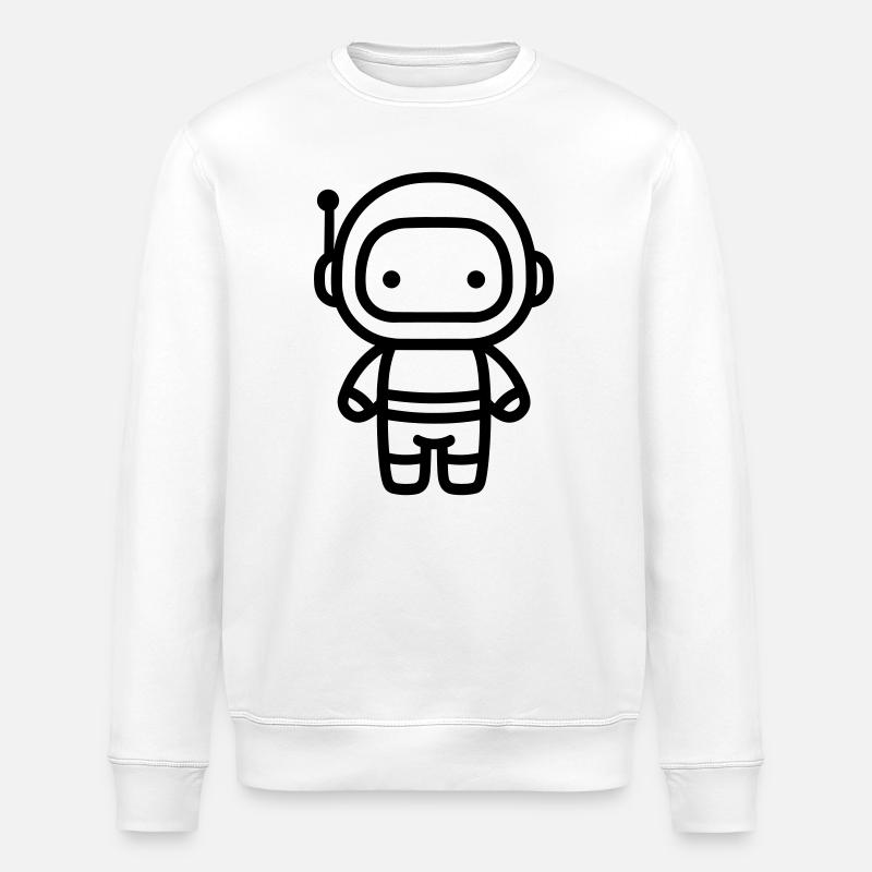 Astronaut - Stanley/Stella Unisex Bio-Sweatshirt ROLLER - Weiß