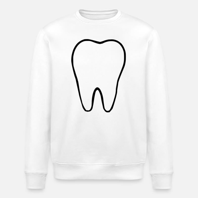 Dent, dents, dentiste - Sweat bio ROLLER Stanley/Stella Unisexe - blanc
