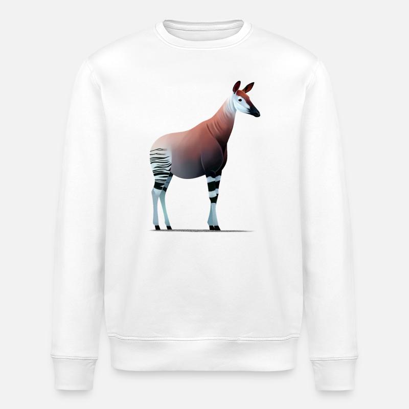 Okapi - Stanley/Stella økologisk unisex-sweatshirt ROLLER - hvid