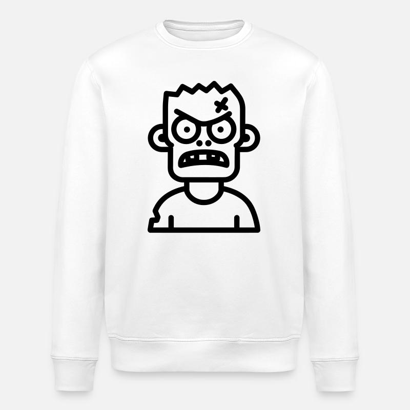 zombie - Sweat bio ROLLER Stanley/Stella Unisexe - blanc