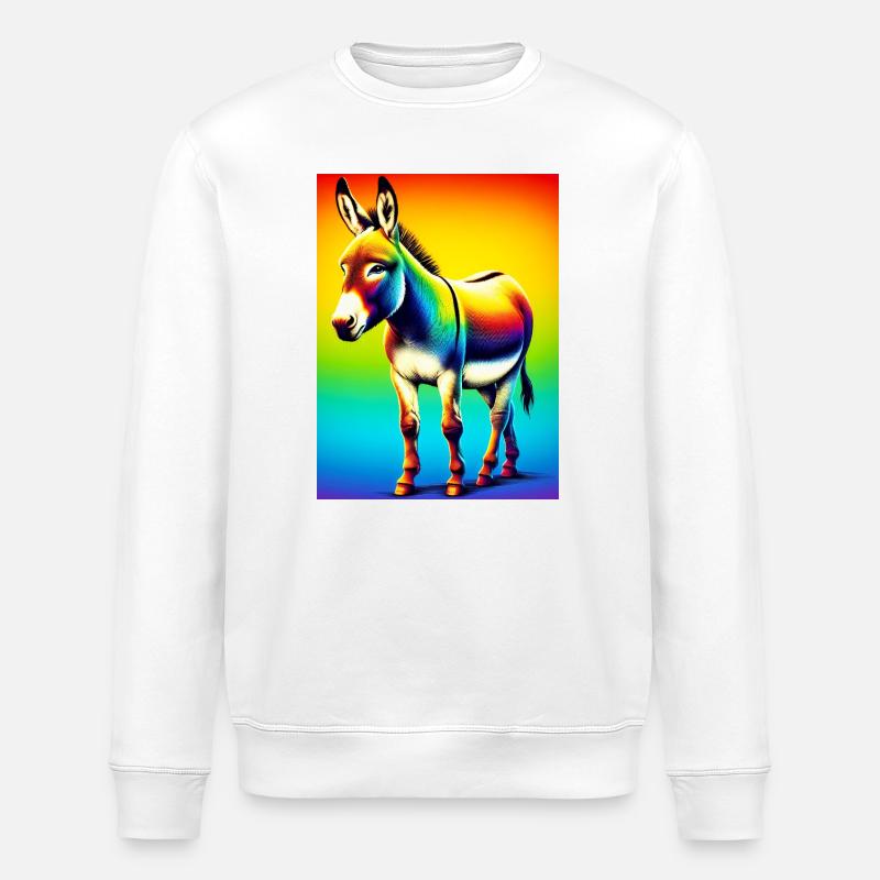 Donkey Mule - Stanley/Stella ROLLER Unisex Organic Sweatshirt - white
