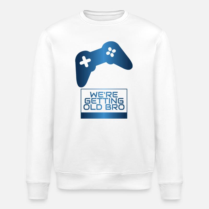 We're getting older, Brother Manette - Stanley/Stella ROLLER Unisex Organic Sweatshirt - white