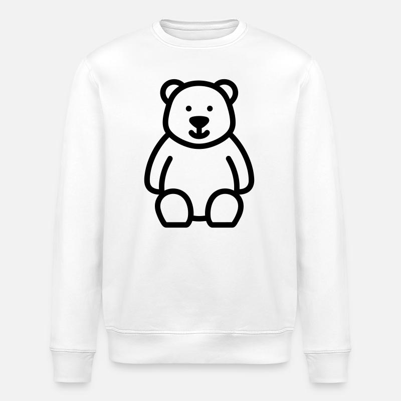 Bär - Stanley/Stella Unisex Bio-Sweatshirt ROLLER - Weiß