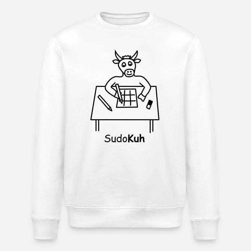 Sudo Cow - Stanley/Stella ROLLER Unisex Organic Sweatshirt - white