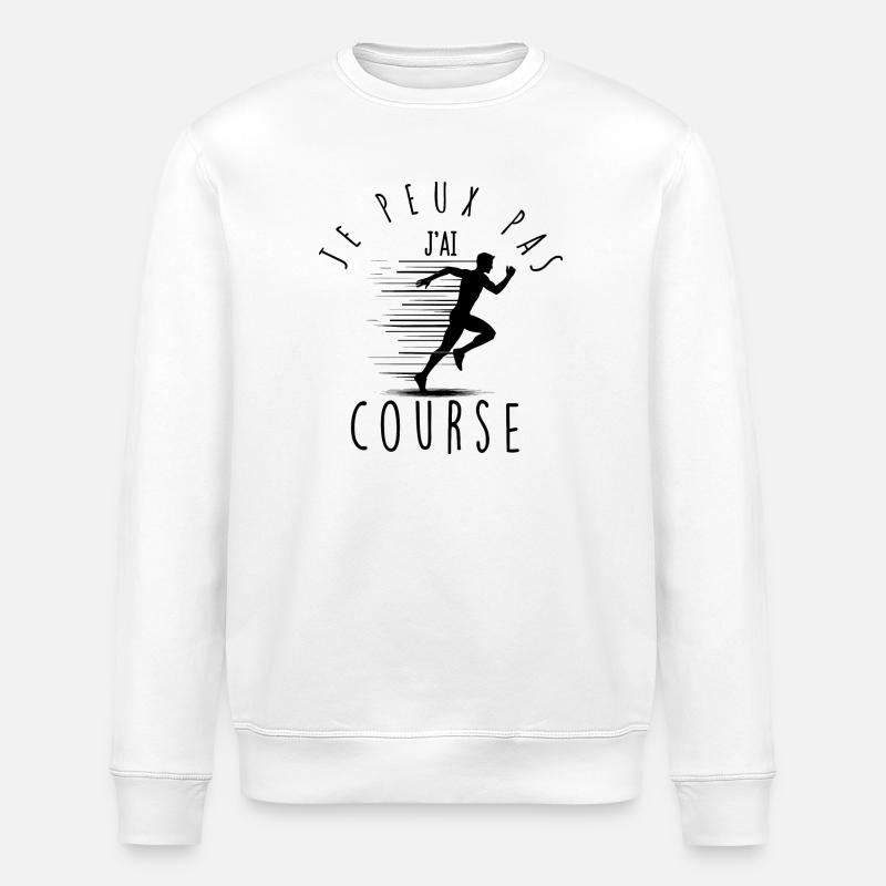 Je peux pas, j'ai course. - Sweat bio ROLLER Stanley/Stella Unisexe - blanc