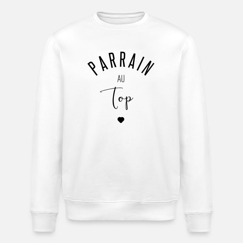 PARRAIN AU TOP - Sweat bio ROLLER Stanley/Stella Unisexe - blanc