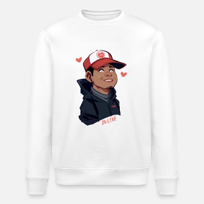 Sourire en amour - Sweat bio ROLLER Stanley/Stella Unisexe - blanc