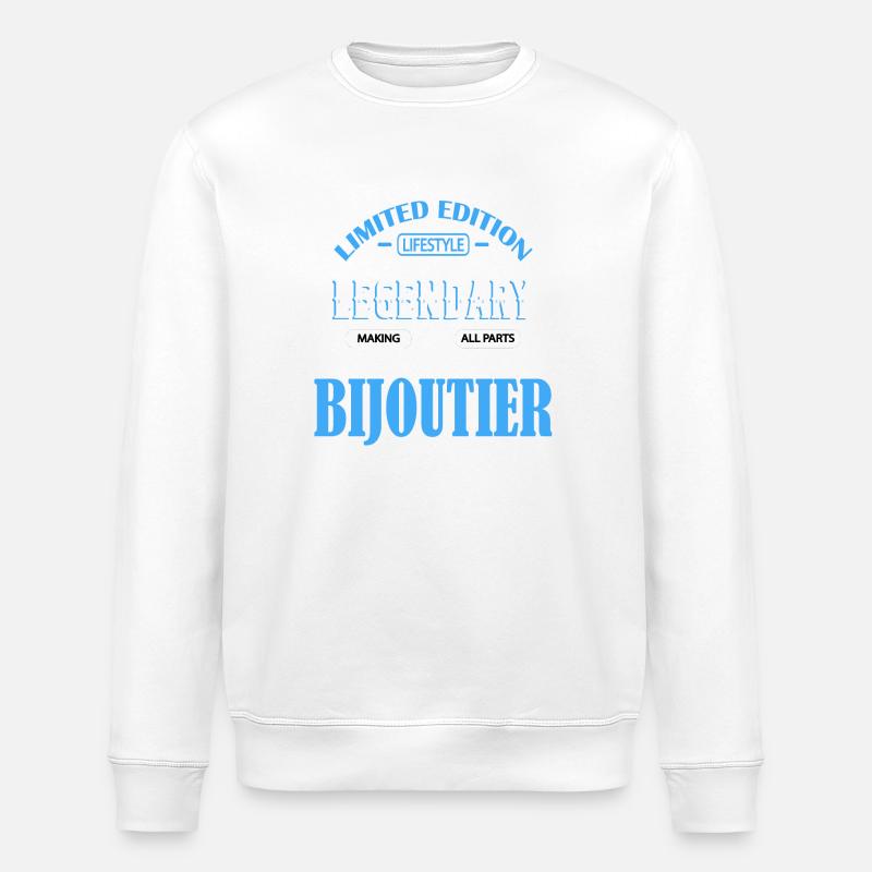 BIJOUTIER - Sweat bio ROLLER Stanley/Stella Unisexe - blanc