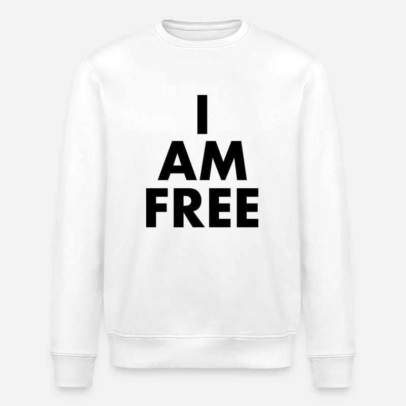I am free - Stanley/Stella Unisex Bio-Sweatshirt ROLLER - Weiß