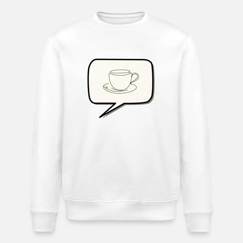 Kaffeetasse - Stanley/Stella Unisex Bio-Sweatshirt ROLLER - Weiß