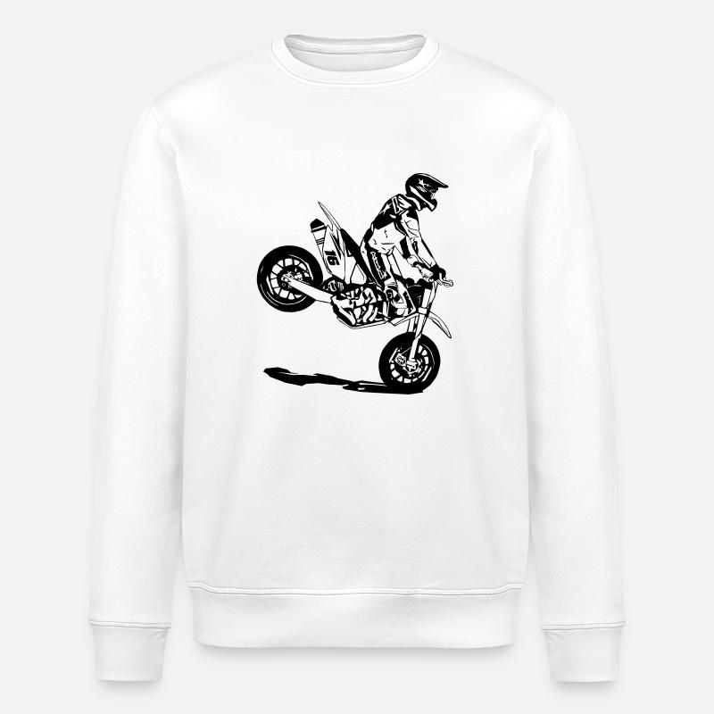 Supermoto - Stanley/Stella Unisex Bio-Sweatshirt ROLLER - Weiß