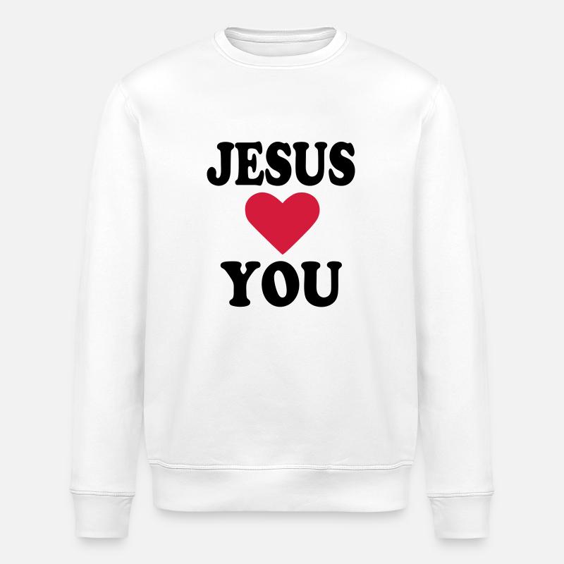 Jesus - Sweat bio ROLLER Stanley/Stella Unisexe - blanc