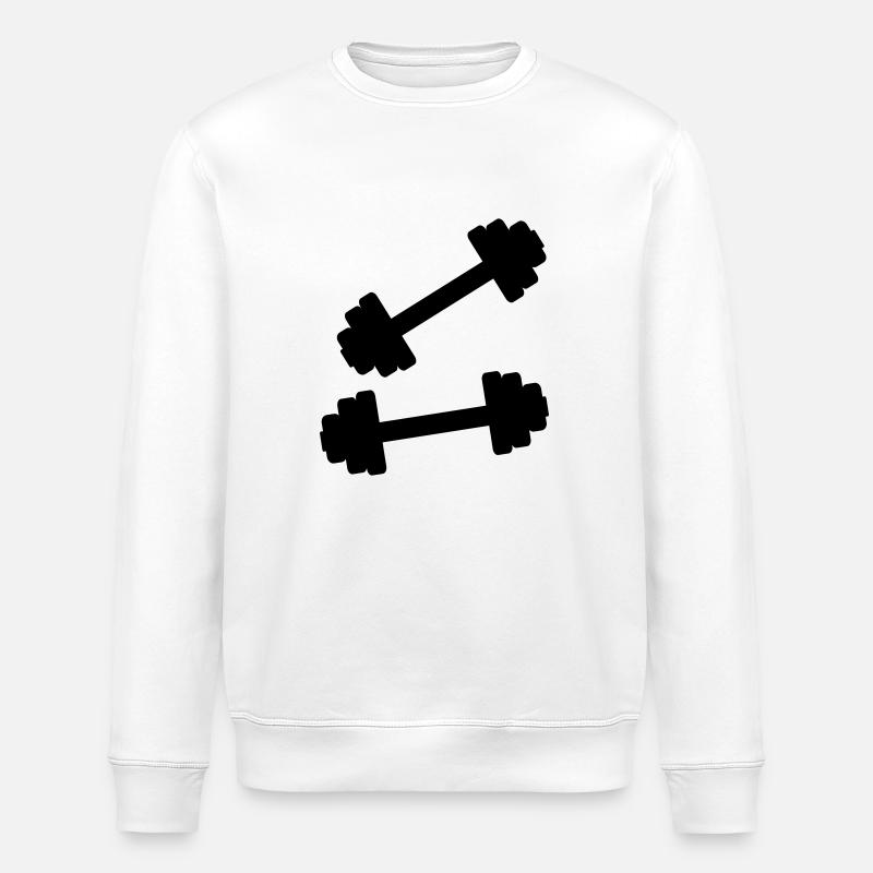 Hanteln - Stanley/Stella Unisex Bio-Sweatshirt ROLLER - Weiß