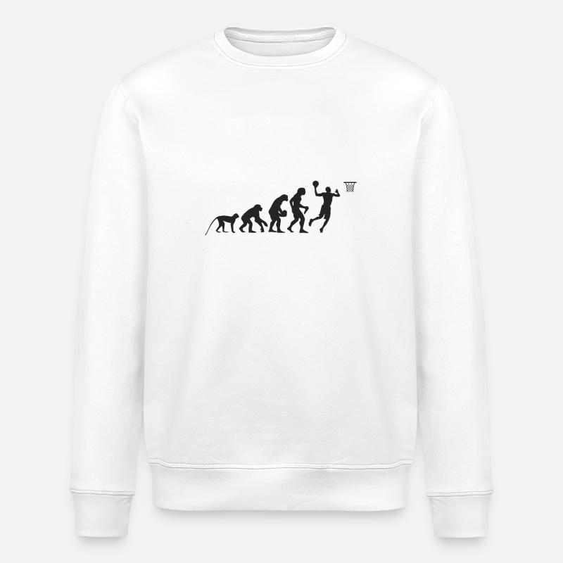 Evolution Basketball - Stanley/Stella ROLLER Unisex Organic Sweatshirt - white
