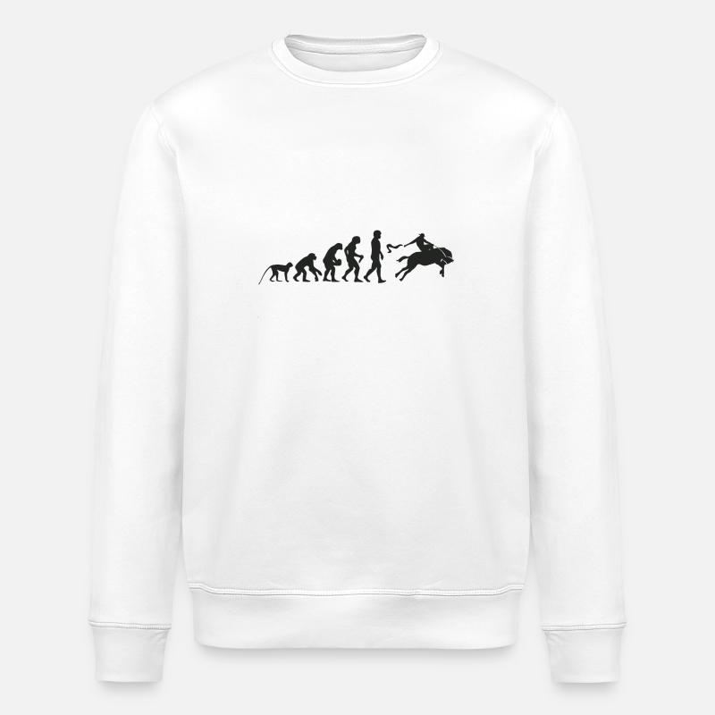 Evolution Rodeo - Stanley/Stella ROLLER Unisex Organic Sweatshirt - white