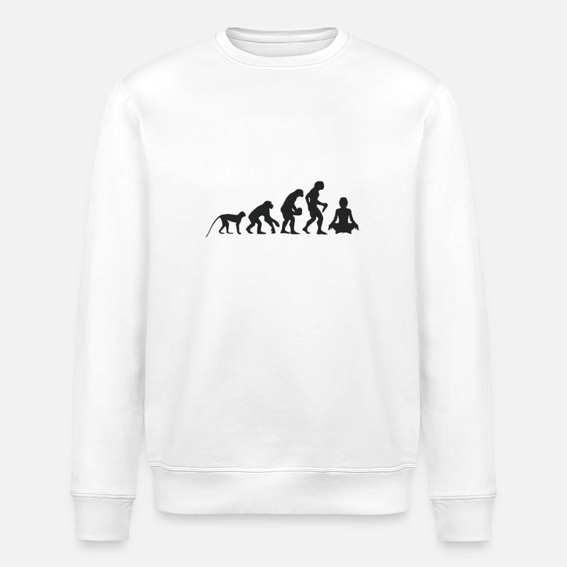 Evolution Yoga - Stanley/Stella ROLLER Unisex Organic Sweatshirt - white