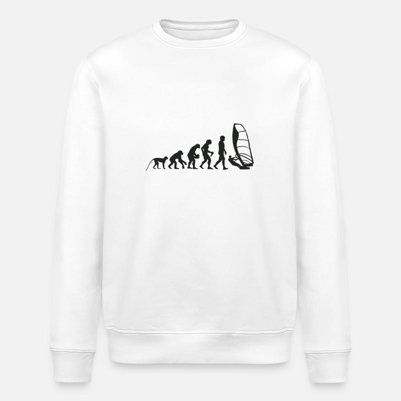Evolution Windsurfing - Stanley/Stella ROLLER Unisex Organic Sweatshirt - white