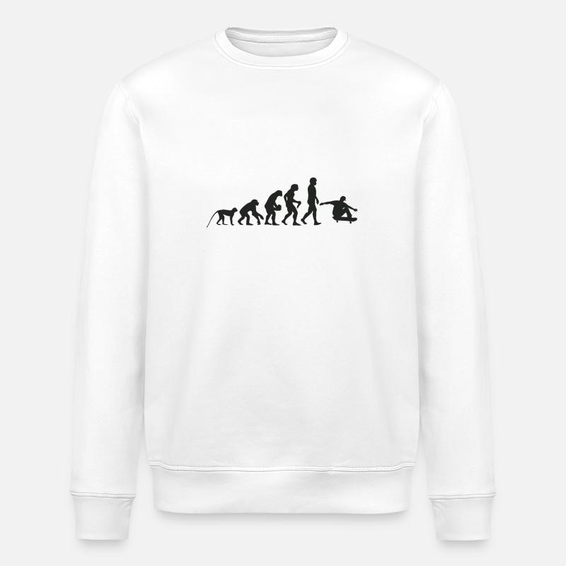 Evolution Skate - Sweat bio ROLLER Stanley/Stella Unisexe - blanc