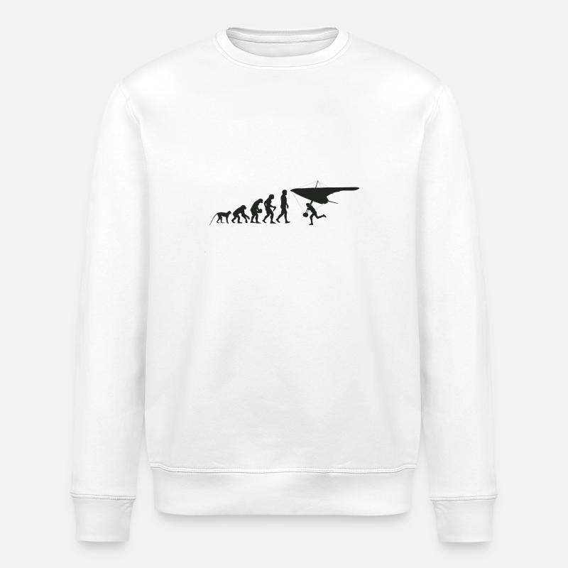 Evolution de planeur - Sweat bio ROLLER Stanley/Stella Unisexe - blanc