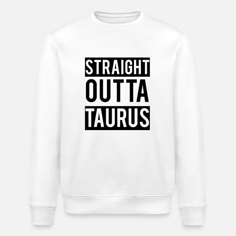 Signe taurus / Zodiac Taureau - Sweat bio ROLLER Stanley/Stella Unisexe - blanc