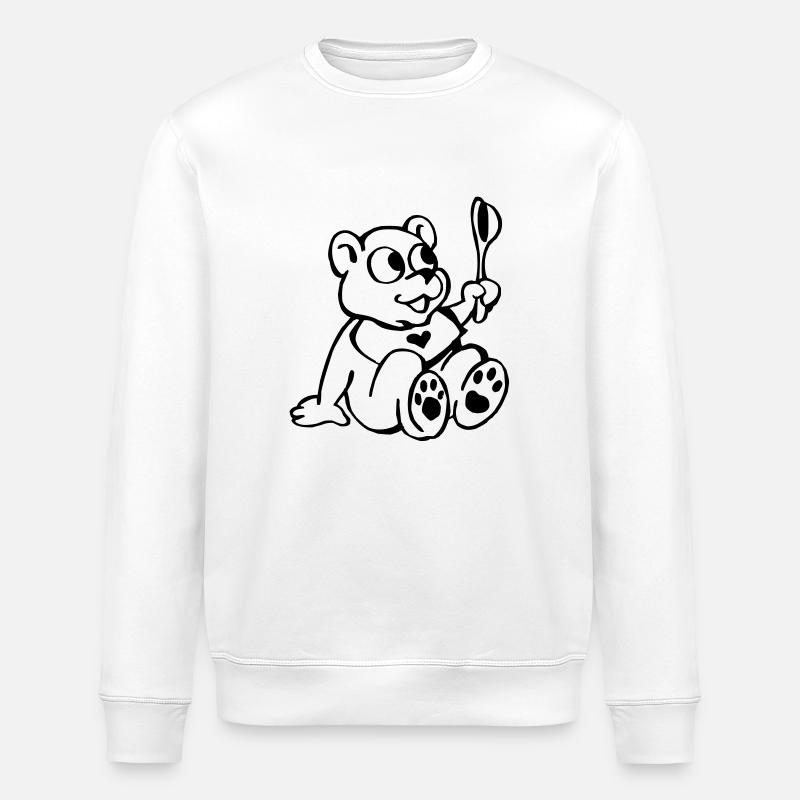 Baby Teddy - Stanley/Stella Unisex Bio-Sweatshirt ROLLER - Weiß