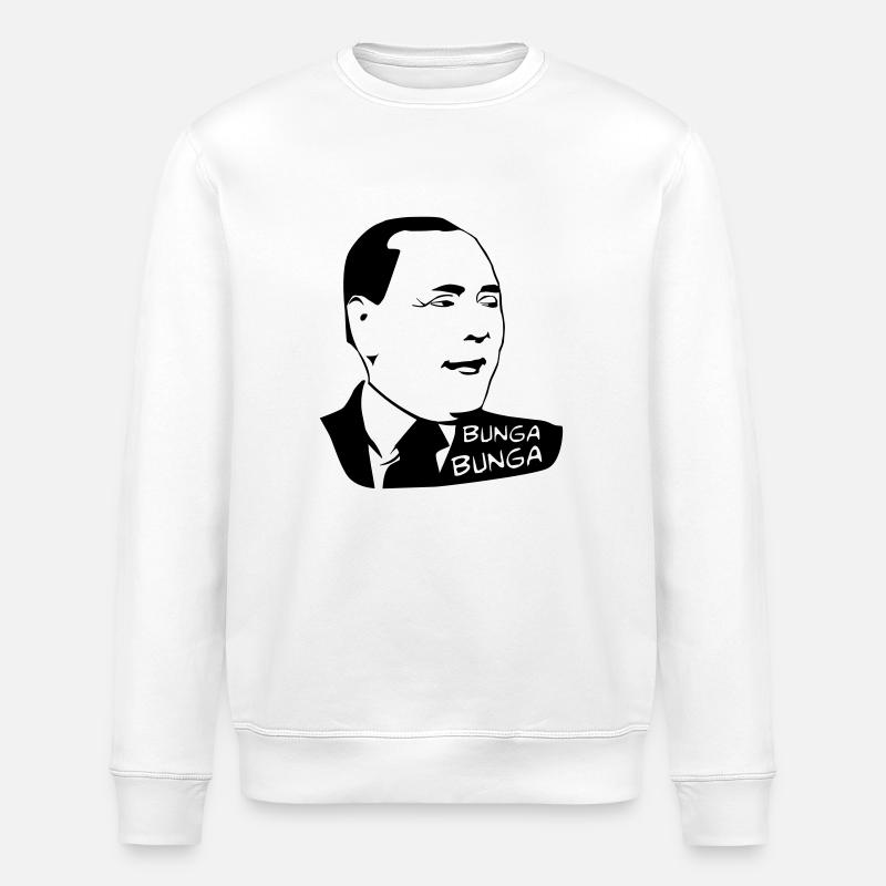 Berlusconi - Stanley/Stella ROLLER Unisex Organic Sweatshirt - white