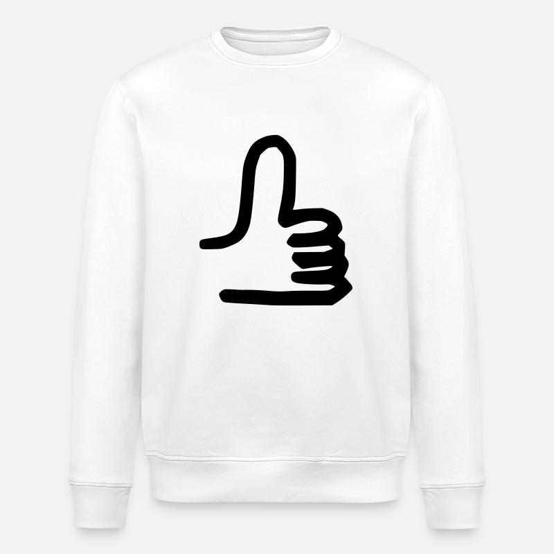 Daumen hoch - Stanley/Stella Unisex Bio-Sweatshirt ROLLER - Weiß