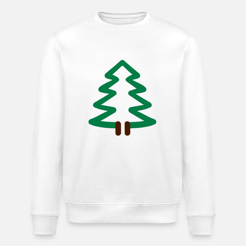 Tannenbaum - Stanley/Stella Unisex Bio-Sweatshirt ROLLER - Weiß