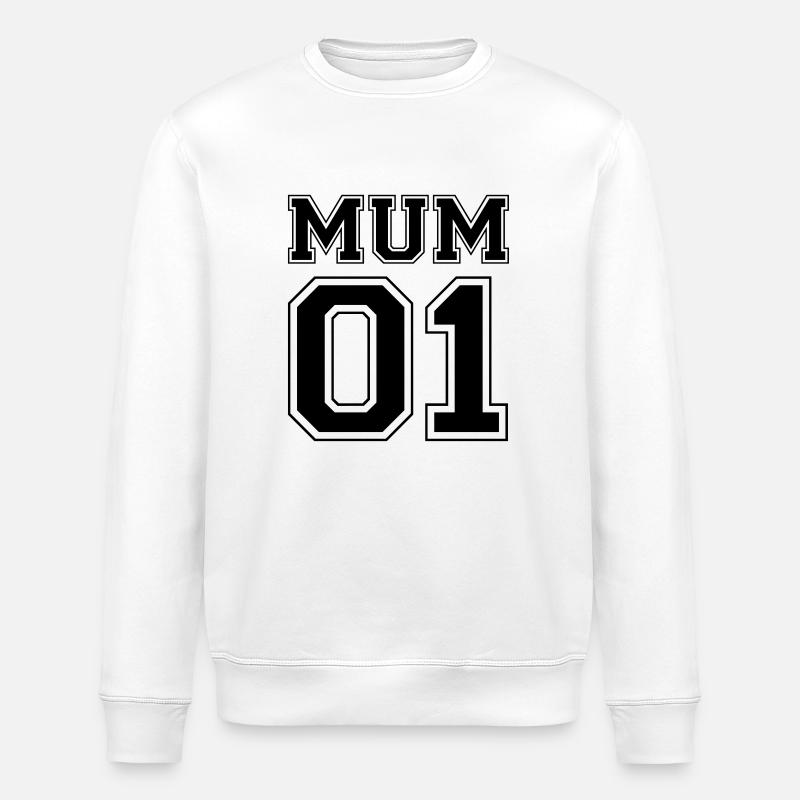 Mum number 01 - Sweat bio ROLLER Stanley/Stella Unisexe - blanc