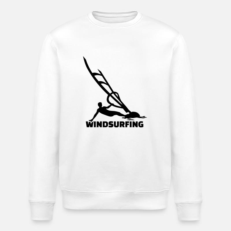 Windsurfing - Sweat bio ROLLER Stanley/Stella Unisexe - blanc